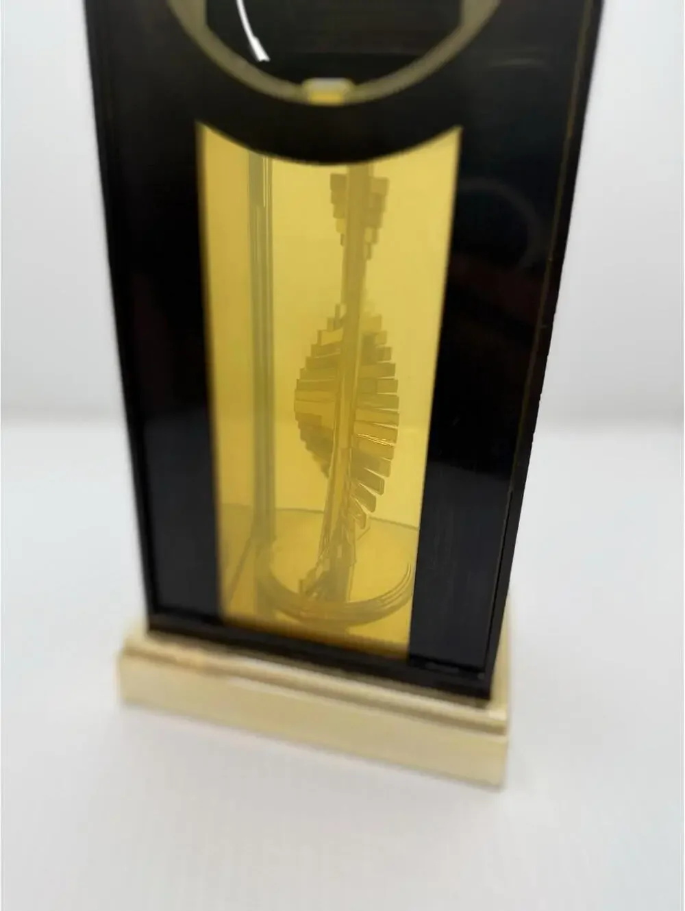 1980s Wonderful Vintage Rare Rhythm Quartz Office & Desk Clock, Stairs to Heaven